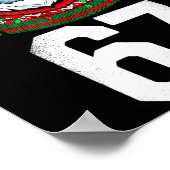 Ugly Christmas Sweater Yeti Gorilla Reindeer 67  Poster (Ecke)