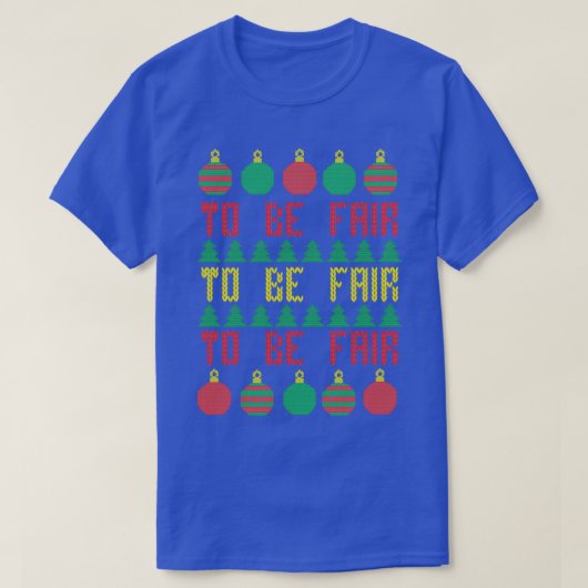 Ugly Christmas Sweater zu Fair Letterkenny T-Shirt (Design vorne)