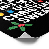 Ugly Christmas Sweaters Funny Due To Inflation Poster (Ecke)