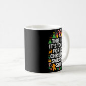 Ugly Christmas Sweaters Funny Too Hot Kaffeetasse (VorderseiteRechts)