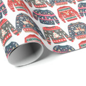 Ugly Christmas Sweaters Geschenkpapier (Rolleneckpunkt)