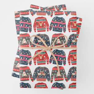 Ugly Christmas Sweaters Geschenkpapier Set
