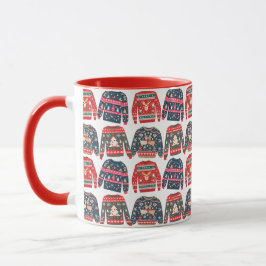 Ugly Christmas Sweaters Pattern Tasse