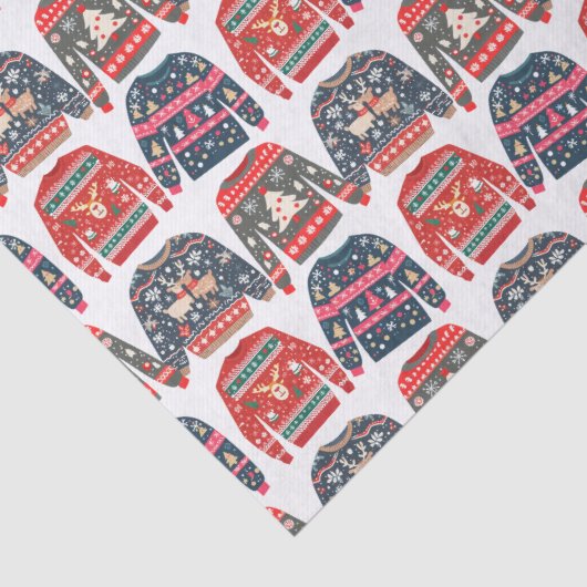 Ugly Christmas Sweaters Seidenpapier (Detail)