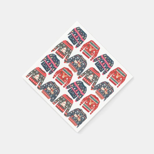 Ugly Christmas Sweaters Serviette (Ecke)