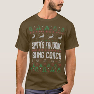 Ugly Christmas    SweaterSantas Lieblings-Skifahre T-Shirt