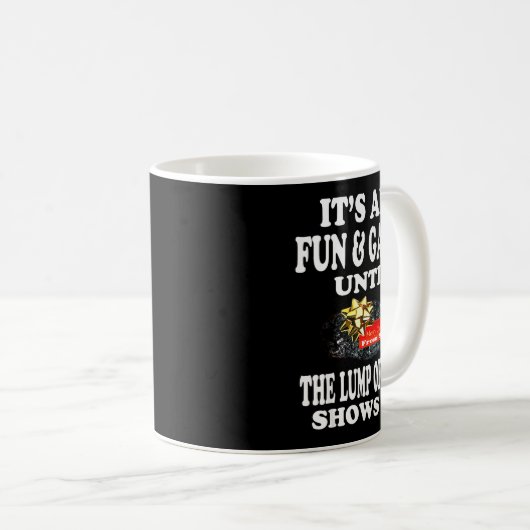 Ugly Christmas T Shirt Naughty Kid Men Women Lump Kaffeetasse (VorderseiteRechts)