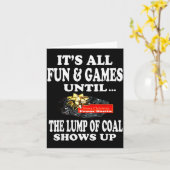 Ugly Christmas T Shirt Naughty Kid Men Women Lump Karte (Gelbe Blume)