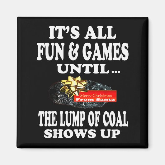 Ugly Christmas T Shirt Naughty Kid Men Women Lump Magnet (Vorne)