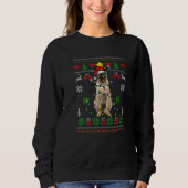 Ugly Christmas Tonkinese Cat Lights Santa Hat Sweatshirt (Vorderseite)