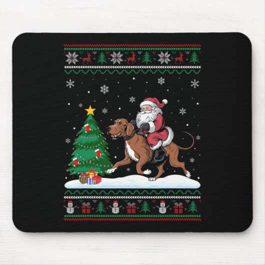 Ugly Christmas Tree Lights Xmas Weihnachtsfeiertag Mousepad (Vorne)