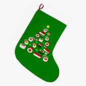 ugly christmas tree sushi großer weihnachtsstrumpf (Vorderansicht (hängend))