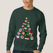 ugly christmas tree sushi sweatshirt (Vorderseite)