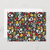 Ugly Christmas und Happy New Year Postkarte (Vorne/Hinten)