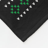 Ugly Christmas Xmas Tree Snowman Santa Claus New Y Fleecedecke (Ecke)