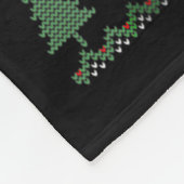 Ugly Cow Christmas Sweater Santa Hat And Light Up  Fleecedecke (Ecke)