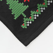 Ugly Cow Christmas Sweater Santa Hat And Light Up Fleecedecke (Ecke)