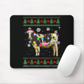 Ugly Cow Christmas Sweater Santa Hat And Light Up Mousepad (Mit Mouse)