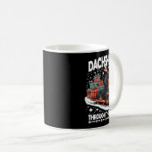 Ugly Dachshund Christmasthrough The Snow Gift Chri Kaffeetasse (VorderseiteRechts)