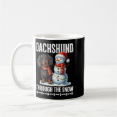 Ugly Dachshund Christmasthrough The Snow Gift Chri Kaffeetasse (Links)