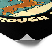 Ugly Dachshund Christmasthrough The Snow Gift Chri Poster (Ecke)