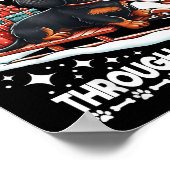 Ugly Dachshund Christmasthrough The Snow Gift Chri Poster (Ecke)