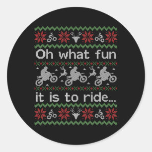 Ugly Dirt Bike Motorrad Runder Aufkleber