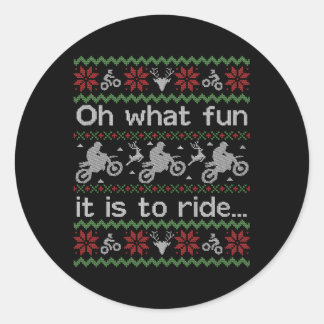 Ugly Dirt Bike Motorrad Runder Aufkleber
