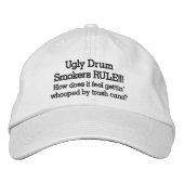 Ugly Drum Smokers Rule Hat Bestickte Baseballkappe (Vorderseite)