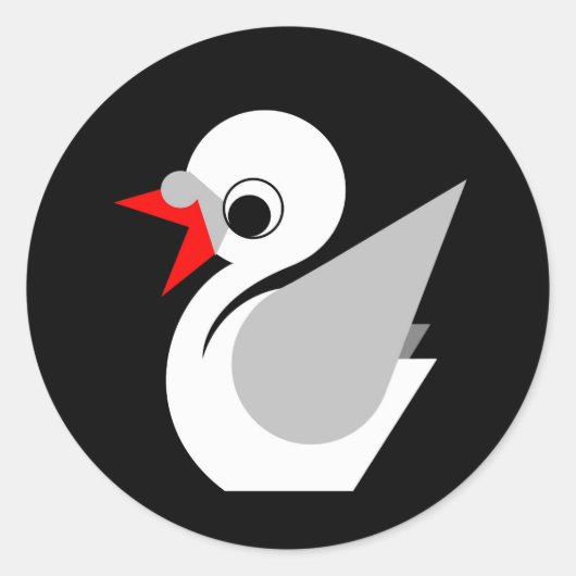 Ugly Duckling Runder Aufkleber (Vorderseite)