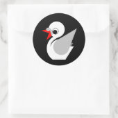 Ugly Duckling Runder Aufkleber (Tasche)