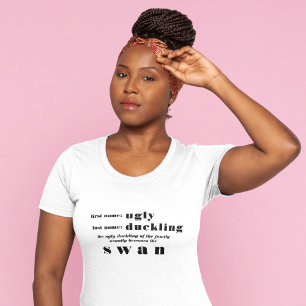 Ugly Duckling wird zum Schwan-Motivierenden T-Shirt