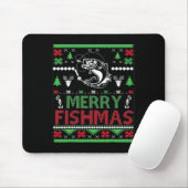 Ugly Fishing Christmas by Fish Apparel Mousepad (Mit Mouse)