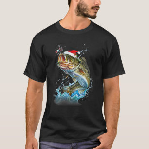 Ugly Fishing Weihnachtsbass Fisch Merry Fishmas Pa T-Shirt