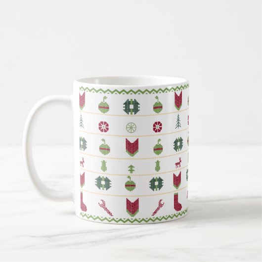 Ugly Frohe Weihnachten Kaffeetasse (Links)