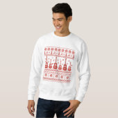 Ugly Frohe Weihnachts Pullover akustische Gitarre (Vorne ganz)