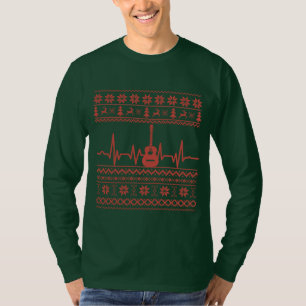 Ugly Frohe Weihnachts Pullover akustische Gitarre