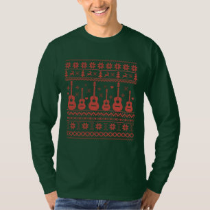 Ugly Frohe Weihnachts Pullover akustische Gitarre
