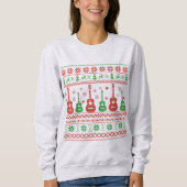 Ugly Frohe Weihnachts Pullover akustische Gitarre (Vorderseite)