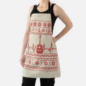 Ugly Frohe Weihnachts Pullover akustische Gitarre Schürze (InSitu)