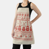Ugly Frohe Weihnachts Pullover akustische Gitarre Schürze (InSitu)