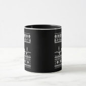 Ugly Frohe Weihnachts Pullover akustische Gitarre Tasse (Zentrum)