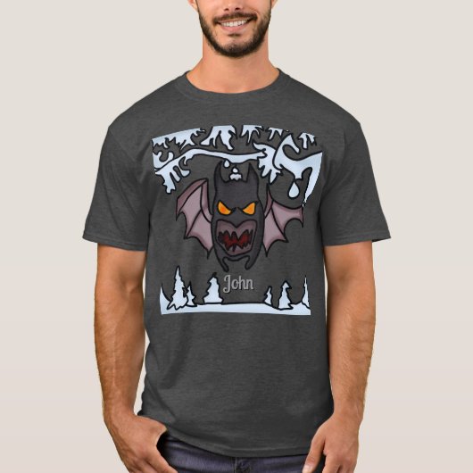 Ugly Funny Winter Bat T-Shirt (Vorderseite)