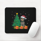 Ugly German Drahthaar Pointer Weihnachtsmannmütze Mousepad (Mit Mouse)