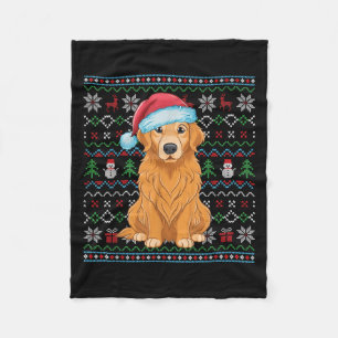 Ugly Golden Retriever Hund Liebhaber Xmas Sweater Fleecedecke