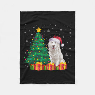Ugly Great Pyrenäen Weihnachtsmannmütze Weihnachts Fleecedecke
