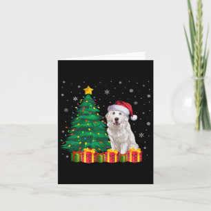Ugly Great Pyrenäen Weihnachtsmannmütze Weihnachts Karte
