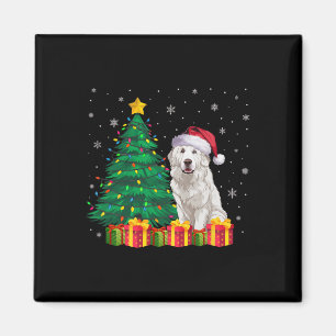Ugly Great Pyrenäen Weihnachtsmannmütze Weihnachts Magnet