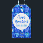 Ugly Hannukah Sweater Holiday Pattern CUSTOM Geschenkanhänger<br><div class="desc">Hoffe,  dass Ihnen dieses Ferien-Design gefällt. Fügen Sie Ihren eigenen Text vorne oder hinten hinzu. Karo in meinem Shop für weitere passende Artikel wie Aufkleber,  Tasse,  Karten,  Packpapier und andere Urlaubsmuster. Danke für den Einkauf mit mir! Wenn Sie etwas Angewohntes lass mir wissen!</div>