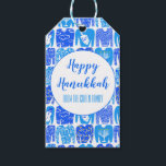 Ugly Hannukah Sweater Holiday Pattern CUSTOM Geschenkanhänger<br><div class="desc">Hoffe,  dass Ihnen dieses Ferien-Design gefällt. Fügen Sie Ihren eigenen Text vorne oder hinten hinzu. Karo in meinem Shop für weitere passende Artikel wie Aufkleber,  Tasse,  Karten,  Packpapier und andere Urlaubsmuster. Danke für den Einkauf mit mir! Wenn Sie etwas Angewohntes lass mir wissen!</div>